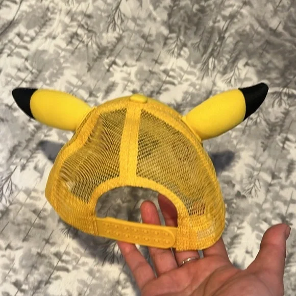 Pokemon Pikachu Trucker Hat Snapback Ears - Picture 4 of 4